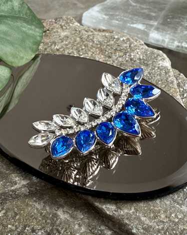 YSL Sapphire Crystal Brooch