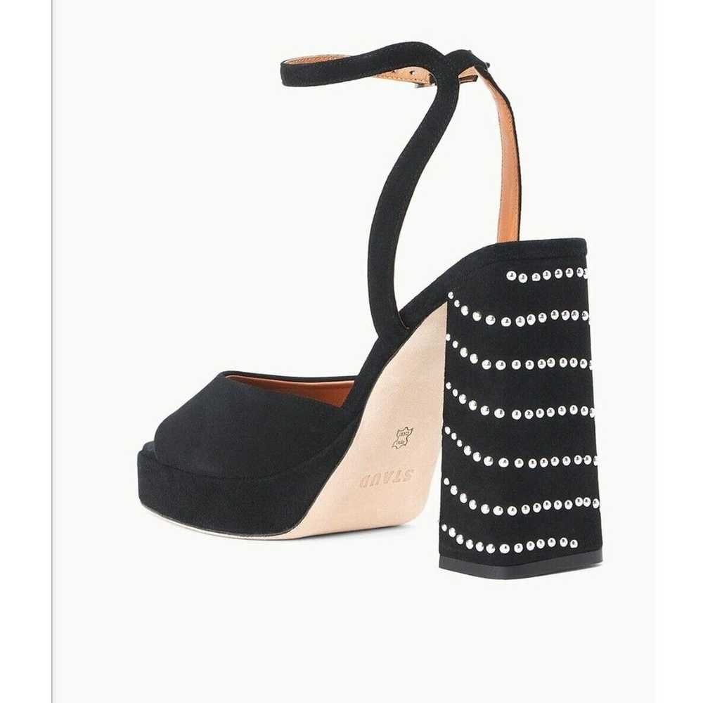 NWT $450 STAUD Solange Platform Cosmic Wave Black… - image 4