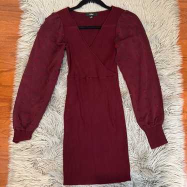 Lulus burgundy dress