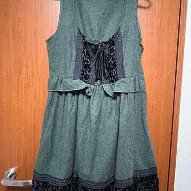 Axes Femme Green Sleeveless Dress