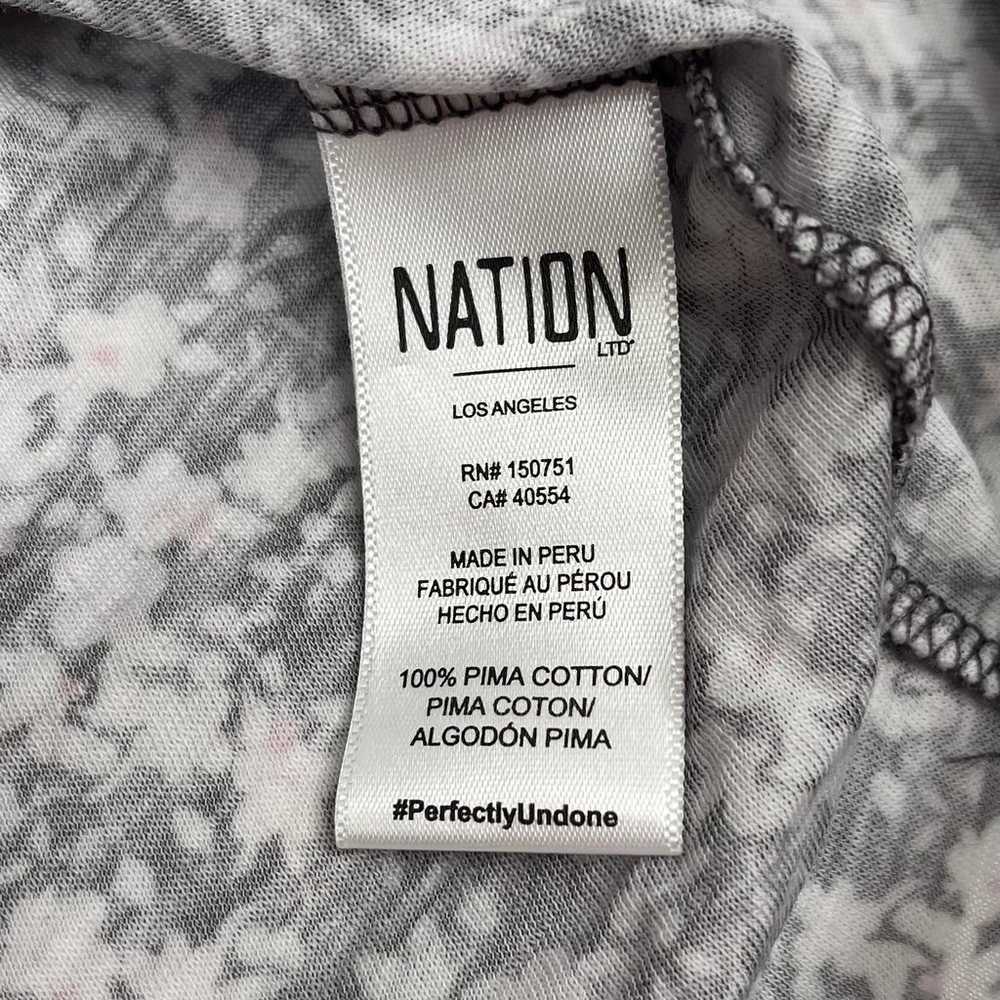 Nation LTD Eve Tee Size Large Floral Square Neck … - image 9