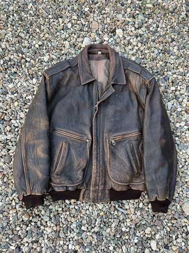 Leather Jacket × MOTO × Vintage Vintage high quali