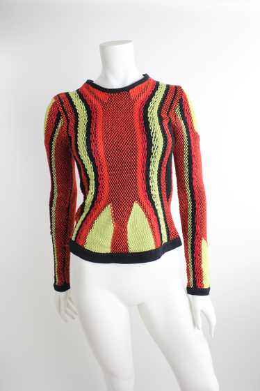 Peter Pilotto Spring RTW 2013 Knit Crewneck Pullov