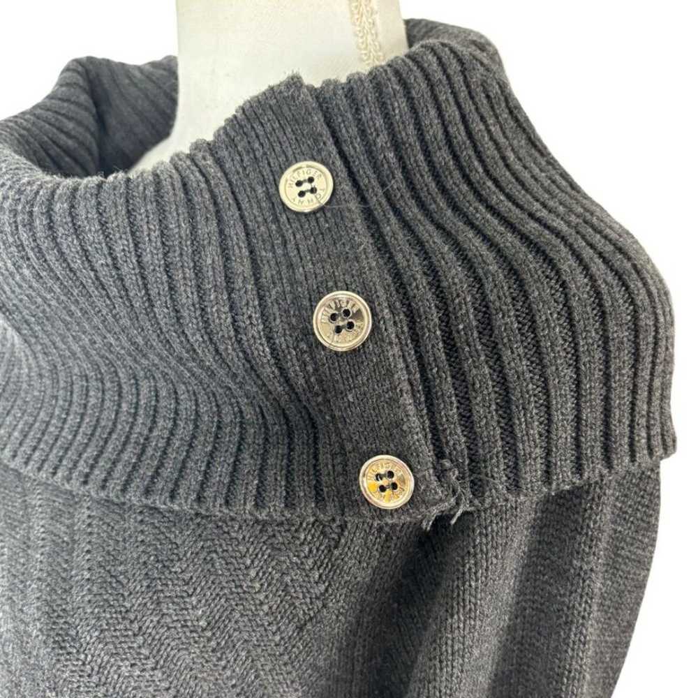 Tommy Hilfiger Grey Turtleneck Long Sleeve Ribbed… - image 3