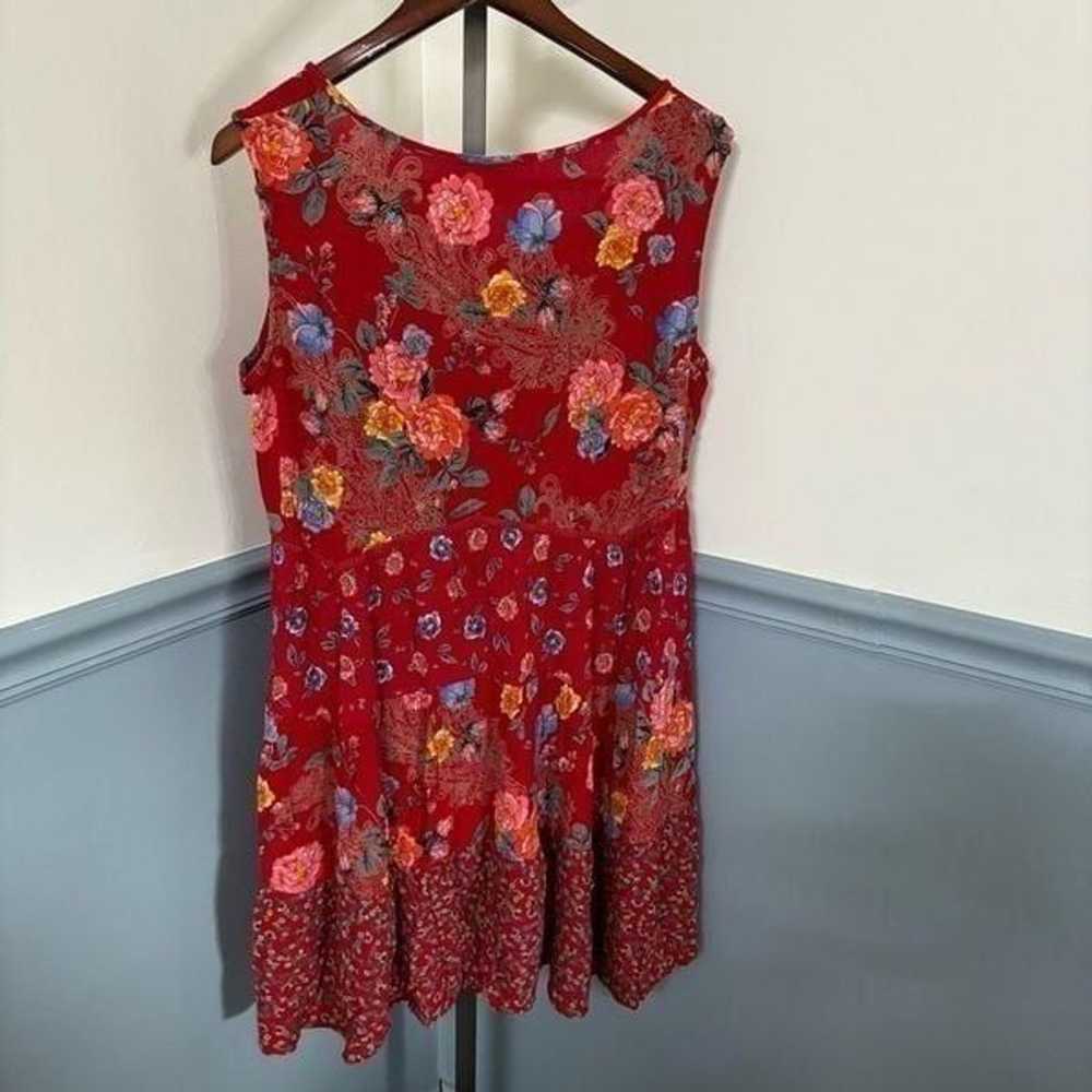 Bila Floral Print V-Neck Mini Dress Size XXL Boho… - image 4