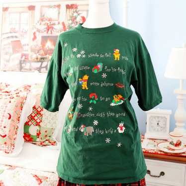 Vintage Winnie the Pooh Christmas shirt