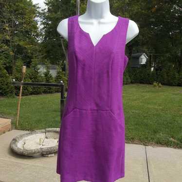 NWOT ANN TAYLOR LOFT MAGENTA DRESS 4