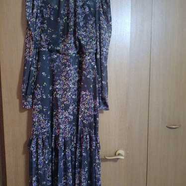 Floral Long Dress with Long Sleeves