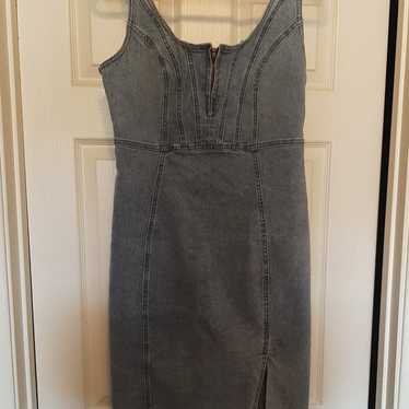 Jean fitted dress