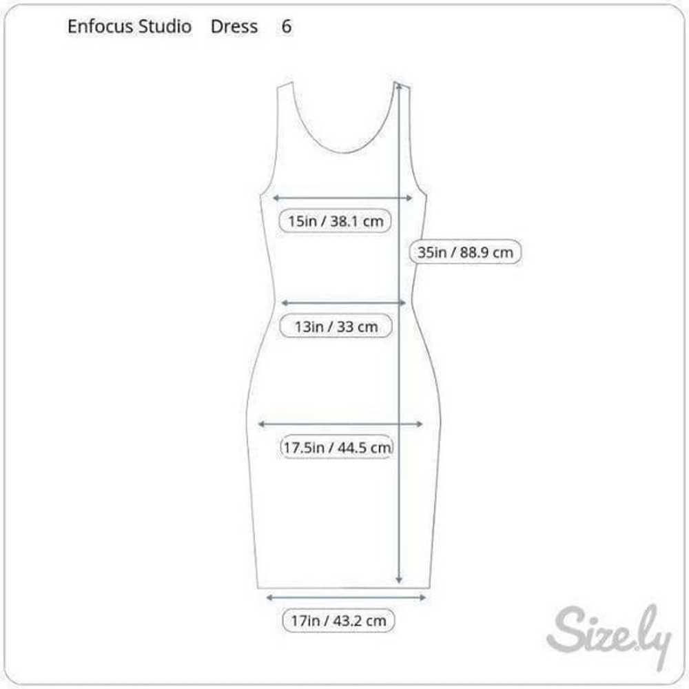 Enfocus Studio Dress Size 6 Sheath Ruffle Sleevel… - image 8