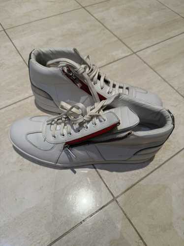 Dior ***RARE DIOR HOMME WHITE RED ZIPPER SNEAKERS - image 1