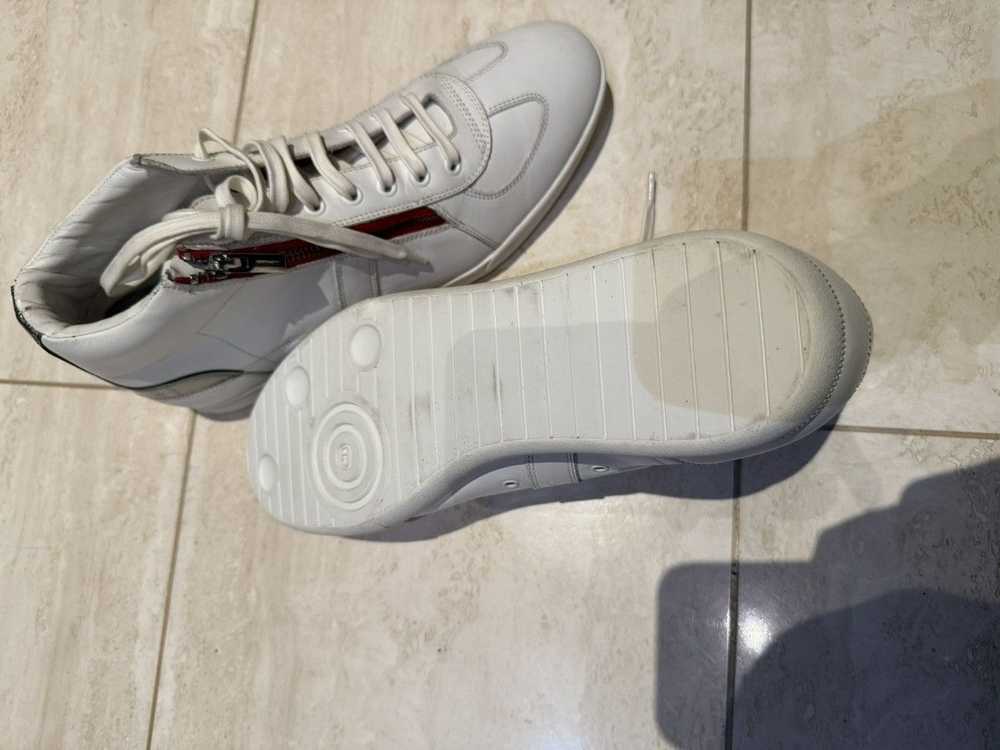 Dior ***RARE DIOR HOMME WHITE RED ZIPPER SNEAKERS - image 3