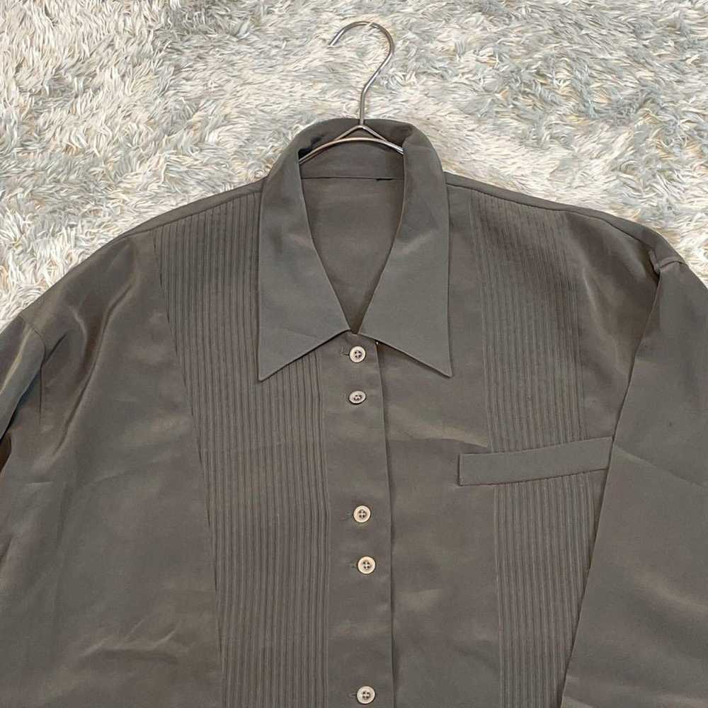 Vintage long-sleeve shirt made in Japan, pleated,… - image 3