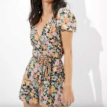 American Eagle floral romper