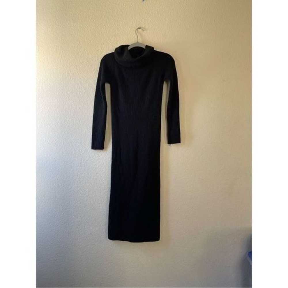 Lulus black turtle neck sweater dress size small - image 1