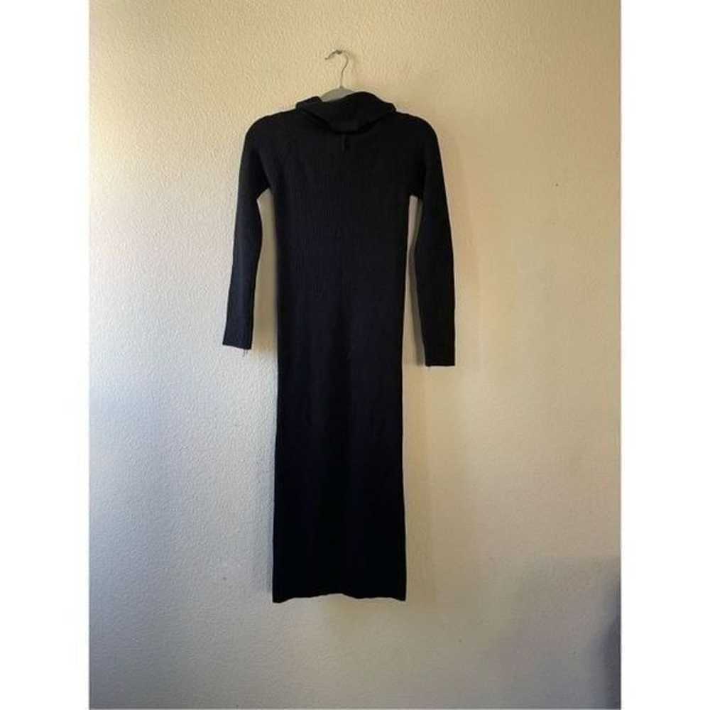 Lulus black turtle neck sweater dress size small - image 2