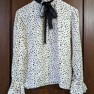 Yves Saint Laurent Polka Dot Blouse