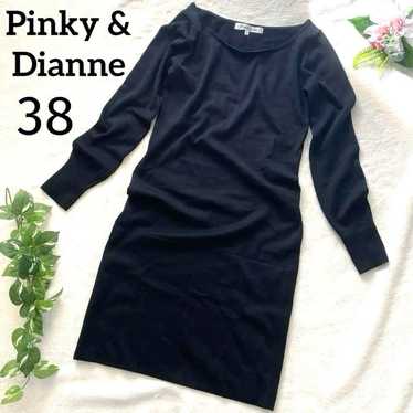 Pinky & Dianne Knit Dress with Glitter, Black Knit