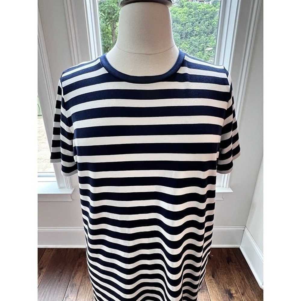 Joules Navy White Dress Womens US 12 Nautical Str… - image 8