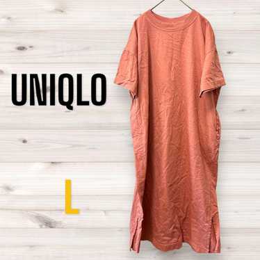 UNIQLO short-sleeved one-piece dress cut so skirt… - image 1