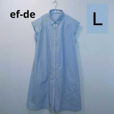 FD Stripe Shirt Dress 100% Cotton - image 1