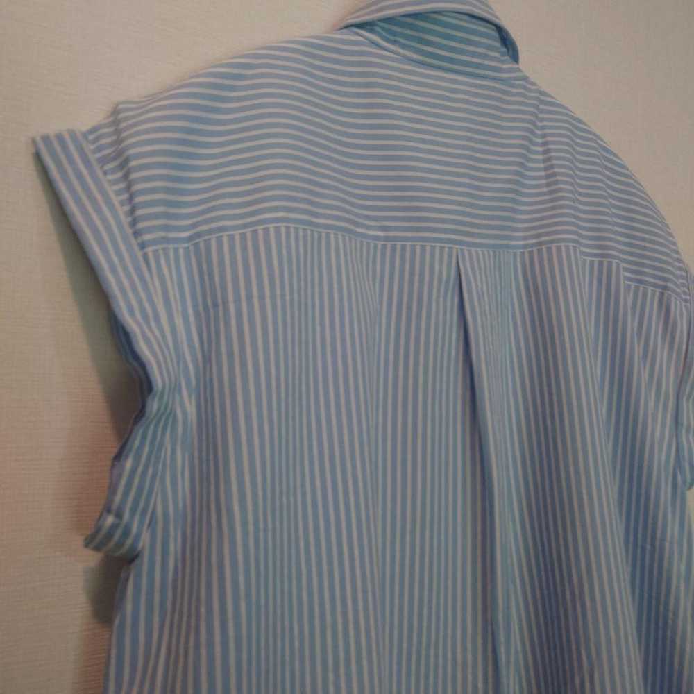 FD Stripe Shirt Dress 100% Cotton - image 8