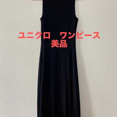 Uniqlo black sleeveless knit dress. - image 1