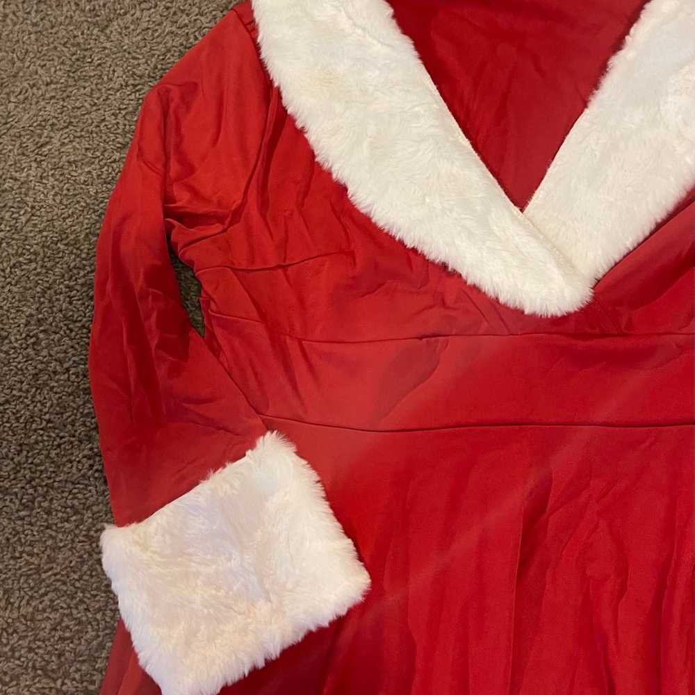 Women Mrs Claus Santa dress size 2XL red Christma… - image 5