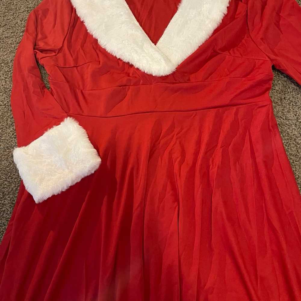 Women Mrs Claus Santa dress size 2XL red Christma… - image 6