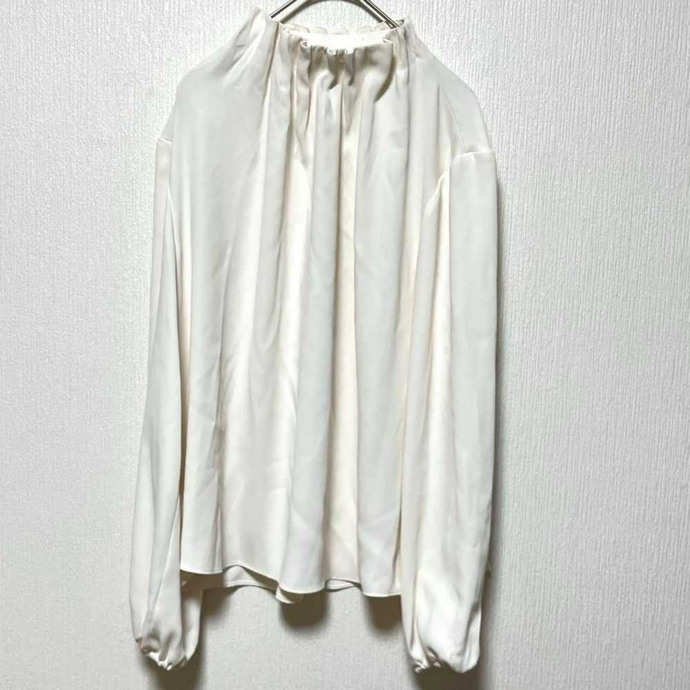 FENNEL Gathered Neck Puff Sleeve Blouse - image 1