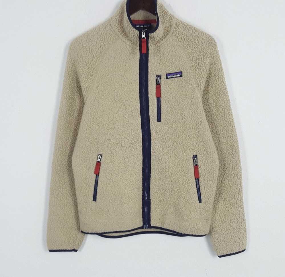 Patagonia × Vintage Vintage Patagonia Sherpa Worn… - image 1