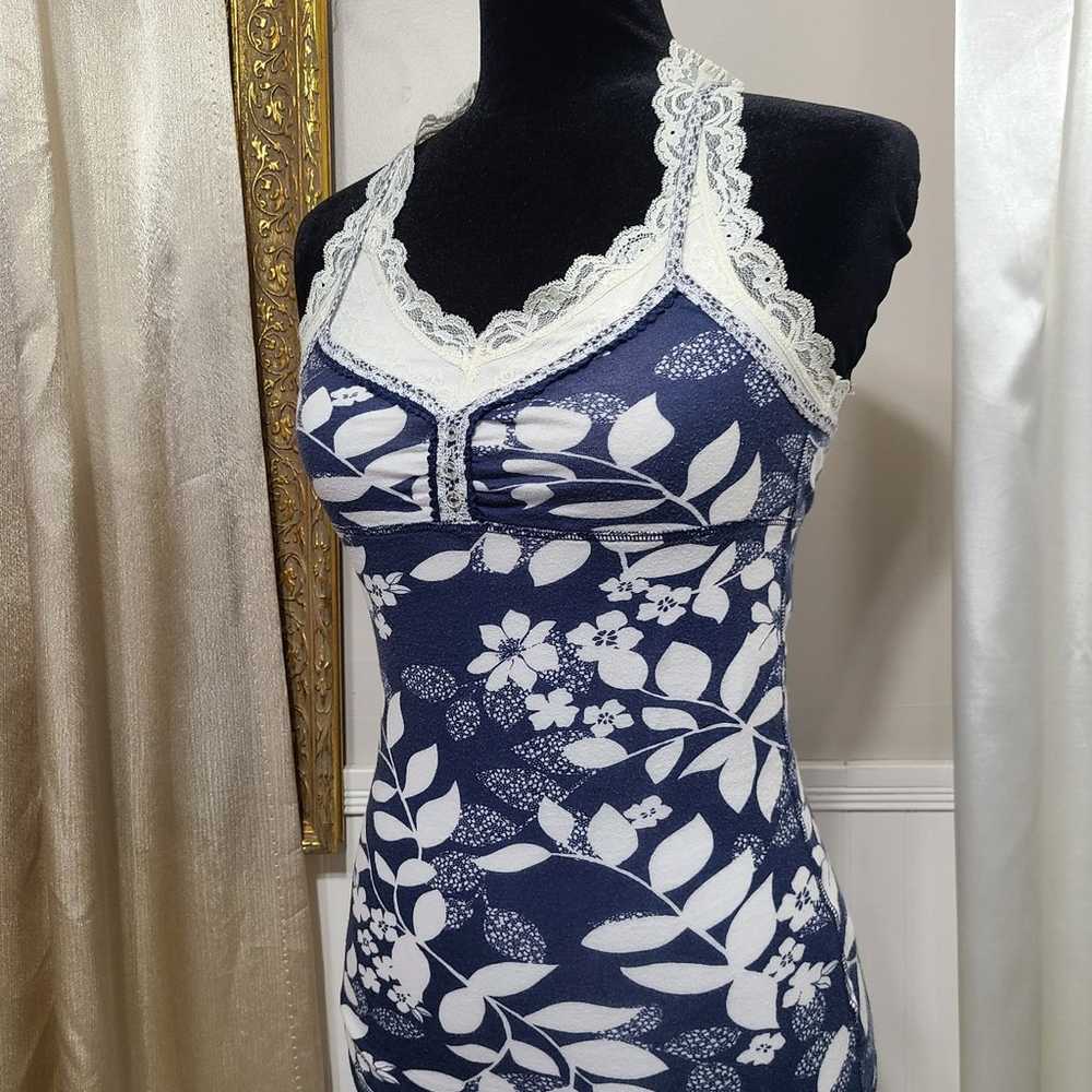 ♡ Y2k ♡ Abercrombie Floral Button Babydoll Cami - image 2