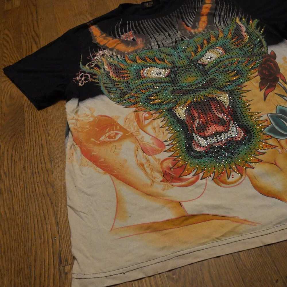 Christian Audigier Y2K Vintage Dragon Devil bedaz… - image 11