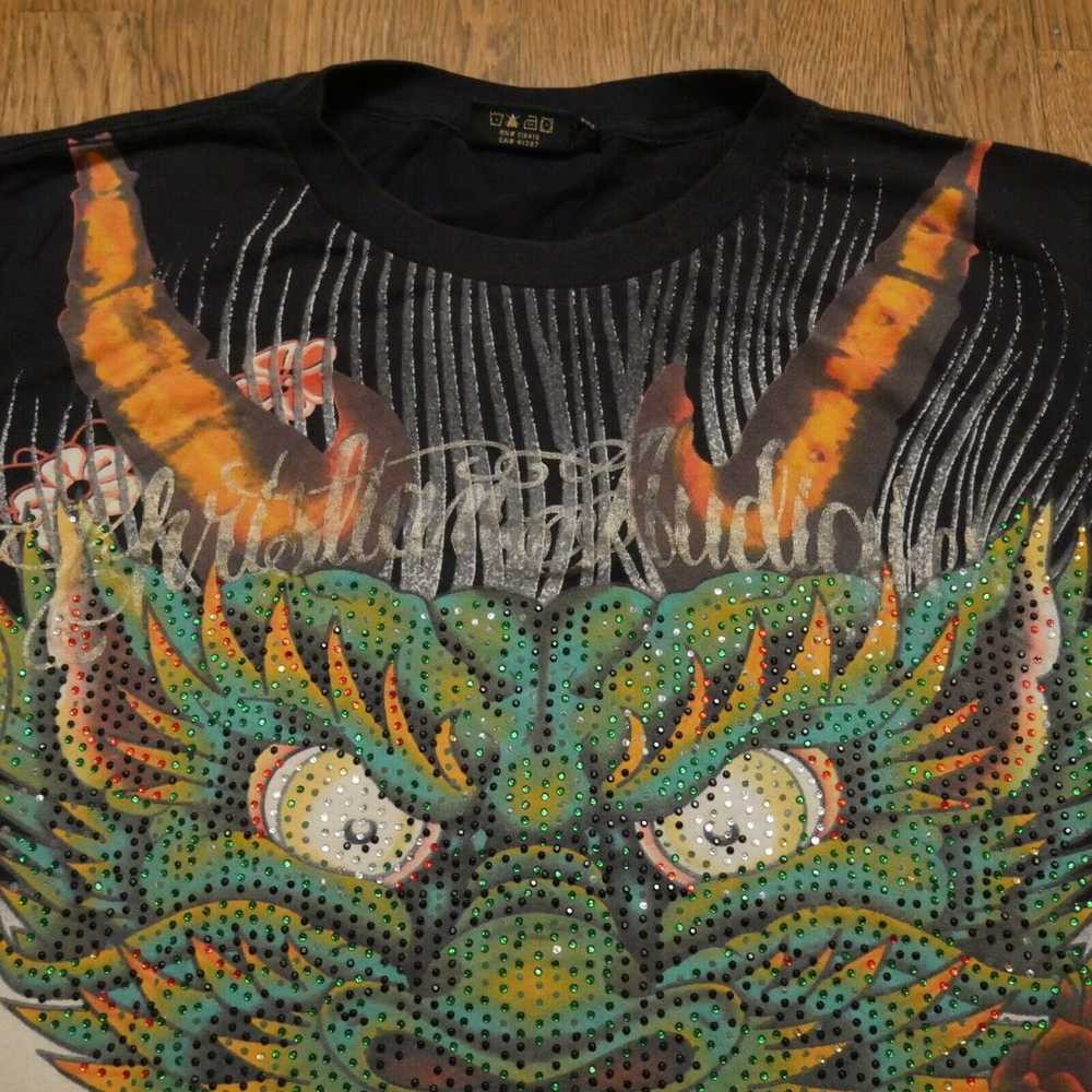 Christian Audigier Y2K Vintage Dragon Devil bedaz… - image 5