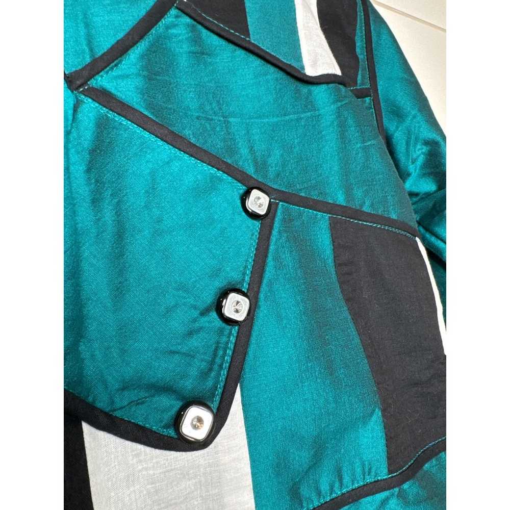 Karigar Design Studio Unique A-Line Dress - Teal/… - image 3