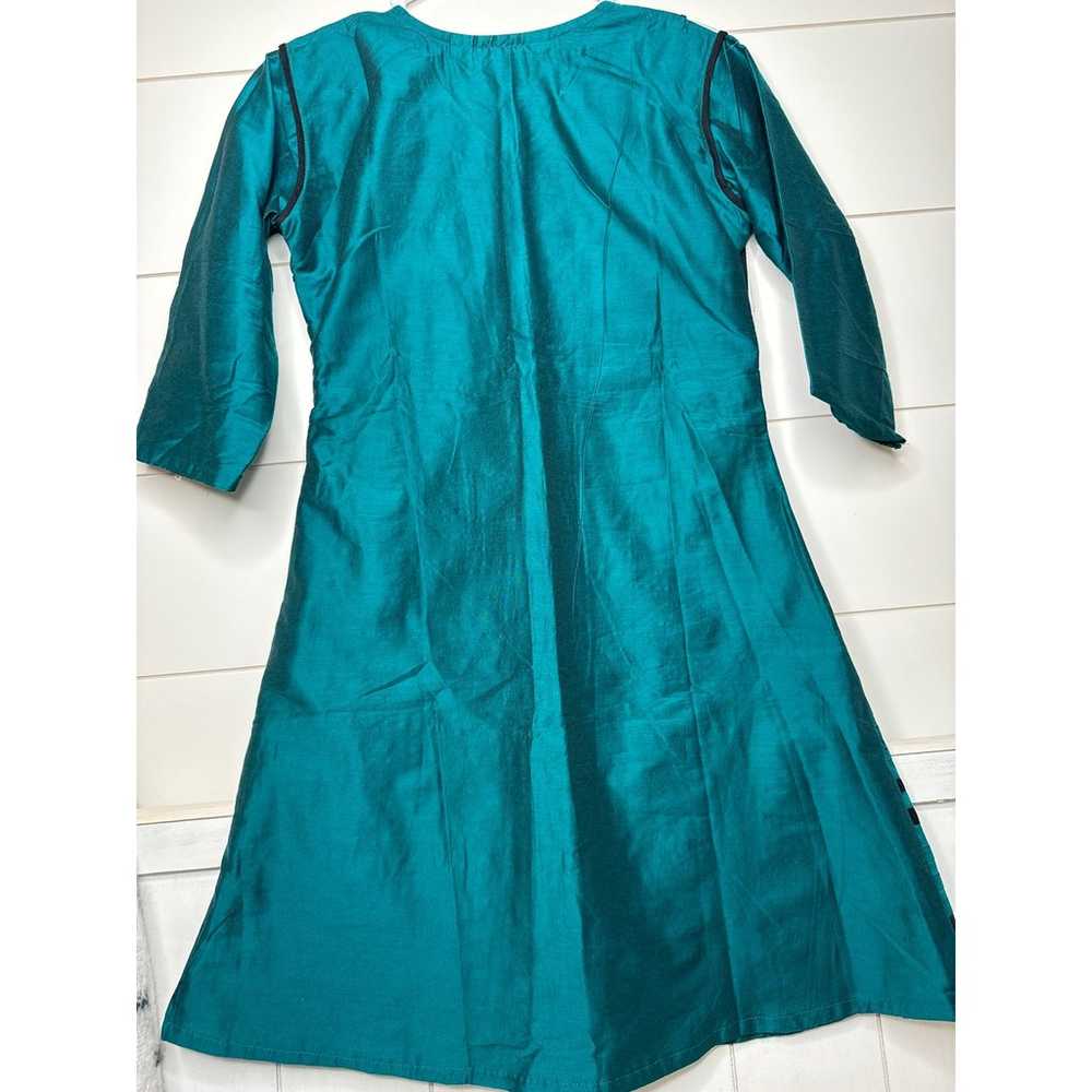 Karigar Design Studio Unique A-Line Dress - Teal/… - image 5