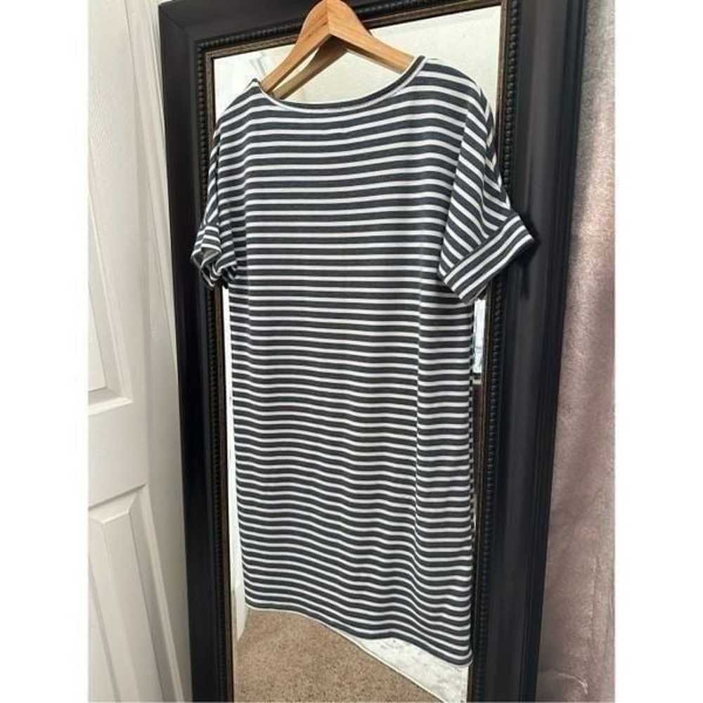 Sunday Striped T Shirt Dress Size Size Medium - image 3