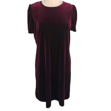 Anne Klein Evening Velvet Shift Tunic Dress Knee … - image 1