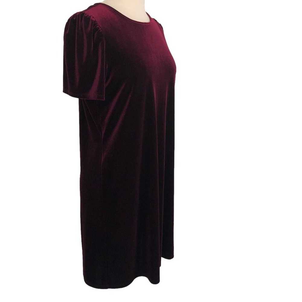 Anne Klein Evening Velvet Shift Tunic Dress Knee … - image 7