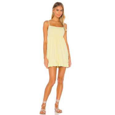 Lover and Friends Davis Mini Dress Canary Yellow M