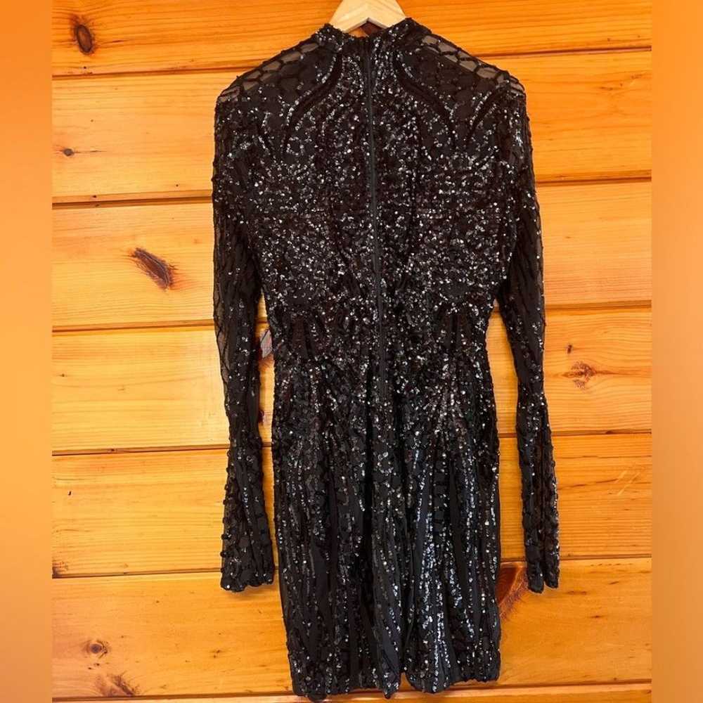 Windsor Bring The Drama Sequin Mini Black Lined L… - image 11