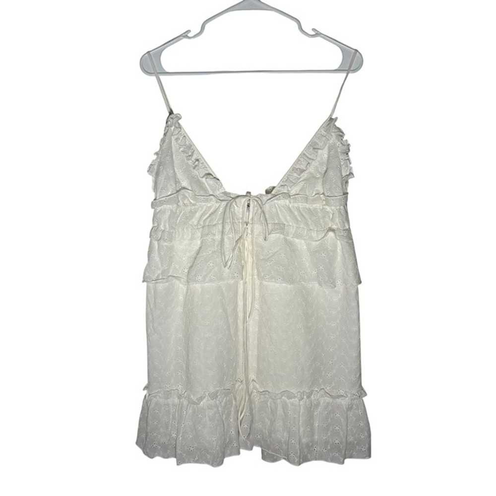 Rumored Rosie White Eyelet Mini Dress Women's Siz… - image 2