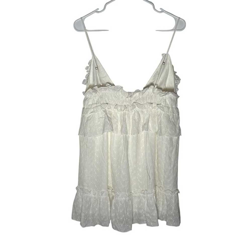 Rumored Rosie White Eyelet Mini Dress Women's Siz… - image 5