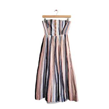 Free People  Lilah Pleated Tube Midi Dress Size Sm