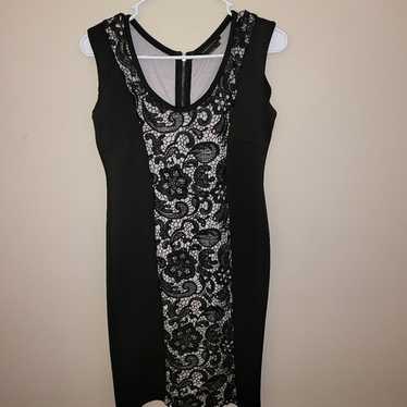 BCBG MAXAZRIA Size Small Black Dress With Lace