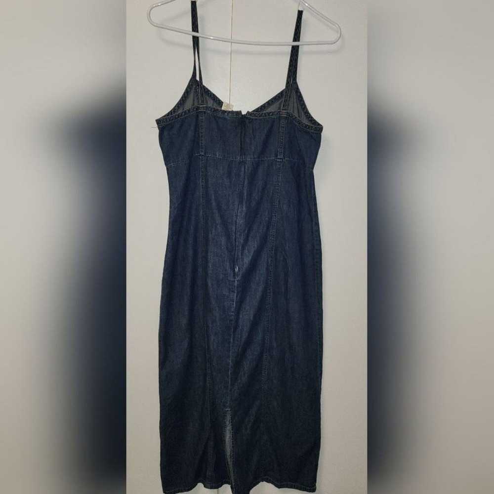 Old Navy long baby doll front jean dress size 10 … - image 3