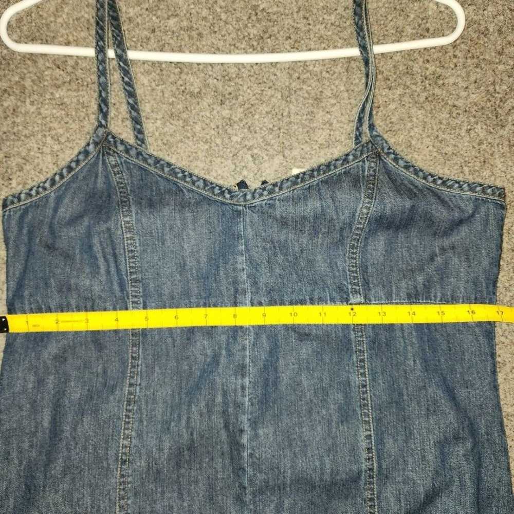 Old Navy long baby doll front jean dress size 10 … - image 9