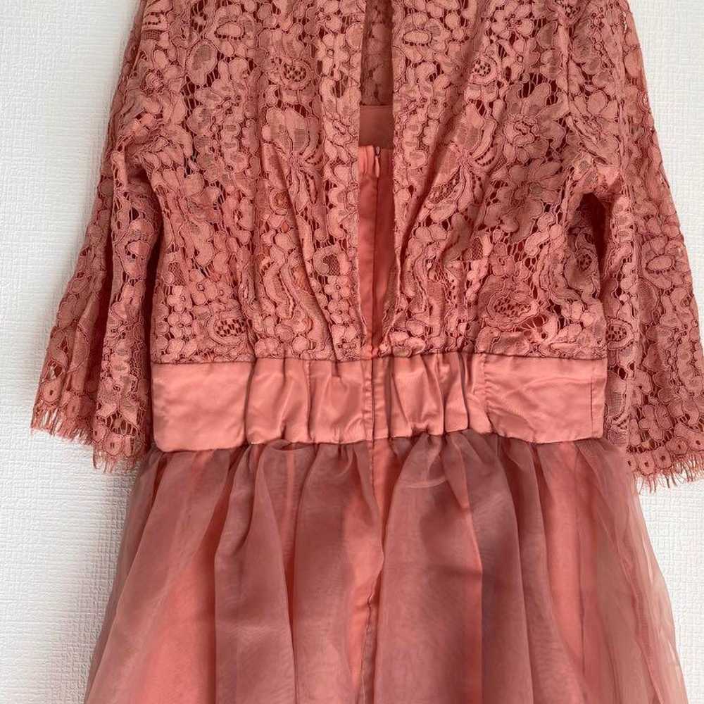 GIRL Cherry Pink Lace Chiffon Dress - image 5