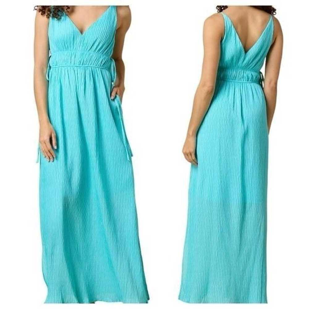 Zarr Collection Aqua Strappy Maxi Dress -- 16 - image 1