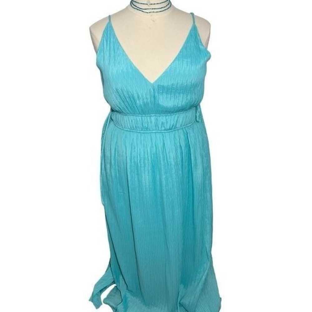 Zarr Collection Aqua Strappy Maxi Dress -- 16 - image 4